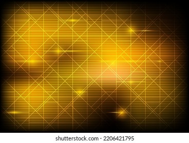 digital firewall net hitech with yellow neon light wireless abstract background. futuristic laser art technology online vector. orange colour computer telecoms internet wifi for communication network.