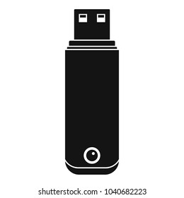 Digital flash drive icon. Simple illustration of digital flash drive vector icon for web