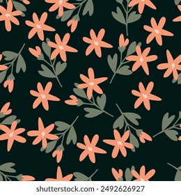 Digitale flache Illustration von eleganten rosa Pfingstrosen nahtlose Muster aus Elementen auf hellgrauem Hintergrund. Druck für das Design von Karten, Einladungen, Bannern, Stoffen, Plakaten, Papier.