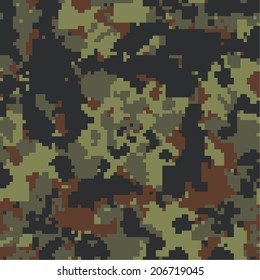 Digital Flecktarn seamless camo texture vector. 200+ camo textures in my portfolio. 