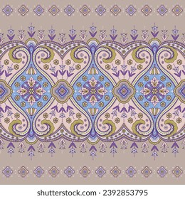 Digital floral allover design pattern seamless textile professional work