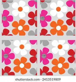 Diseño digital floral y aleatorio, trabajo profesional sin fisuras