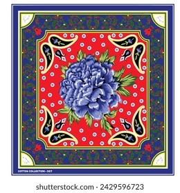 Digital floral allover design pattern seamless textile professional work