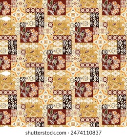 Digital floral allover design pattern seamless textile professional work