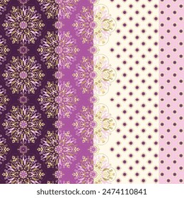 Digital floral allover design pattern seamless textile professional work