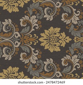 Digital floral allover design pattern seamless textile professional work