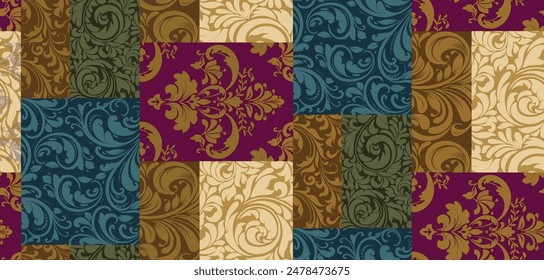 Digital floral allover design pattern seamless textile professional work