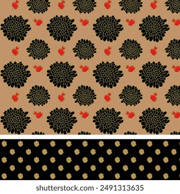 Diseño floral digital de todo el patrón de trabajo profesional textil sin fisuras