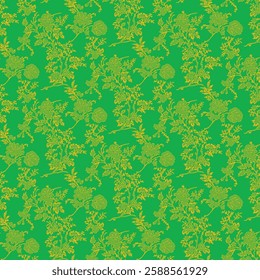 Digital floral allover design pattern seamless textile professional work 