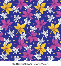 Digital floral allover design pattern seamless textile professional work
