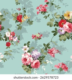 Design de ilustração de ramo floral digital