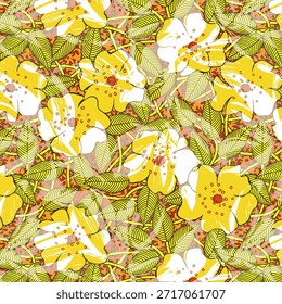 Digital flower abstract design with vibrant colors and modern shapes, ideal for fabric printing, fashion textiles, upholstery, surface patterns, and creative commercial use. Digital flower abstract design with vibrant colors and modern shapes, ideal for fabric printing, fashion textiles, upholstery, surface patterns, and creative commercial use.