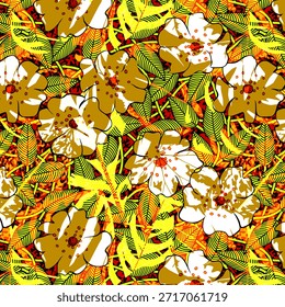 Digital flower abstract design with vibrant colors and modern shapes, ideal for fabric printing, fashion textiles, upholstery, surface patterns, and creative commercial use. Digital flower abstract design with vibrant colors and modern shapes, ideal for fabric printing, fashion textiles, upholstery, surface patterns, and creative commercial use.