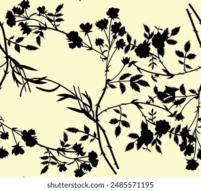 Fleurs numériques Motif Concevoir Illustration à l'aquarelle. Conception pour Couverture, Tissu, Textile, Motif D'Arrière-Plan Papier à Enveloppement