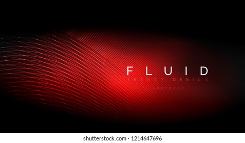 Partículas de onda de flujo digital fondo abstracto, diseño de efecto de humo vectorial