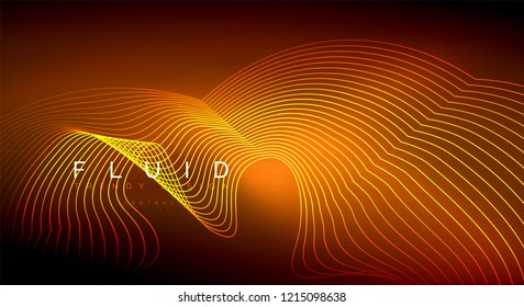 Partículas de onda de flujo digital fondo abstracto, diseño de efecto de humo vectorial