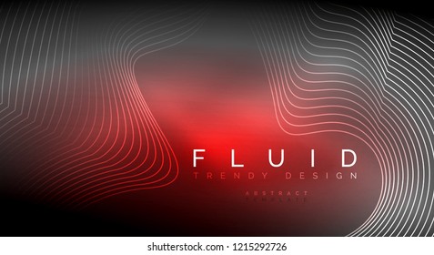 Partículas de onda de flujo digital fondo abstracto, diseño de efecto de humo vectorial