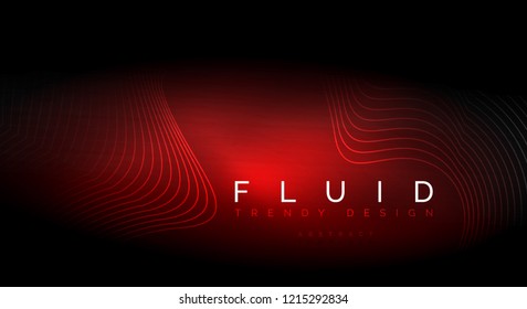 Digital flowing wave particles abstract background, vector smoke effect design