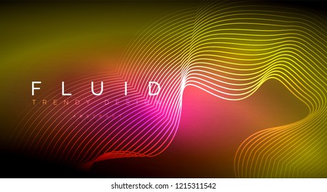 Fundo abstrato de partículas de onda de fluxo digital, projeto de efeito de fumaça de vetor