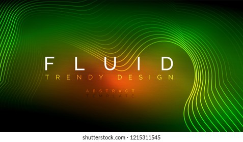 Fundo abstrato de partículas de onda de fluxo digital, projeto de efeito de fumaça de vetor