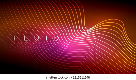 Partículas de onda de flujo digital fondo abstracto, diseño de efecto de humo vectorial