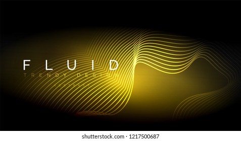 Partículas de onda de flujo digital fondo abstracto, diseño de efecto de humo vectorial