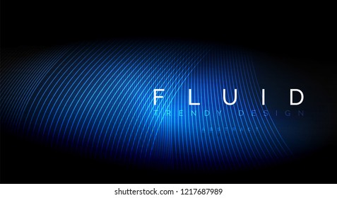 Partículas de onda de flujo digital fondo abstracto, diseño de efecto de humo vectorial