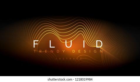Digital flowing wave particles abstract background, vector smoke effect design