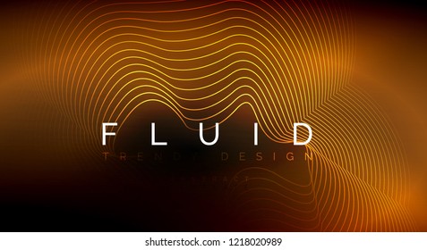 Partículas de onda de flujo digital fondo abstracto, diseño de efecto de humo vectorial