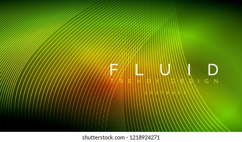 Digital flowing wave particles abstract background, vector smoke effect design