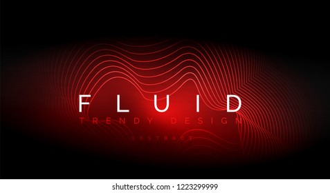 Partículas de onda de flujo digital fondo abstracto, diseño de efecto de humo vectorial