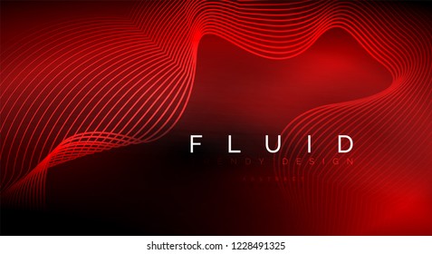 Partículas de onda de flujo digital fondo abstracto, diseño de efecto de humo vectorial