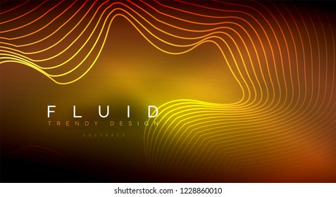 Partículas de onda de flujo digital fondo abstracto, diseño de efecto de humo vectorial