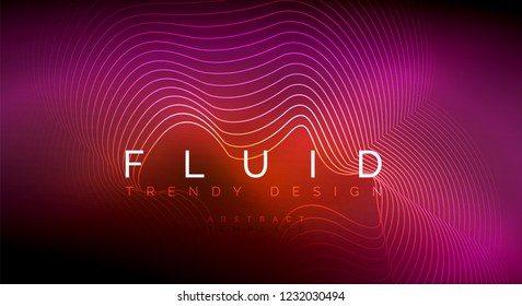 Partículas de onda de flujo digital fondo abstracto, diseño de efecto de humo vectorial