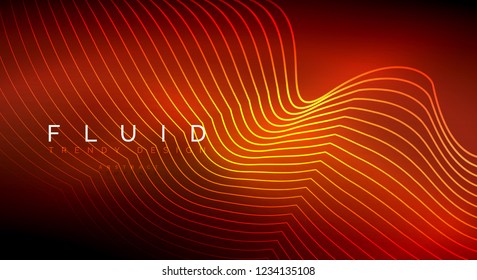 Fundo abstrato de partículas de onda de fluxo digital, projeto de efeito de fumaça de vetor