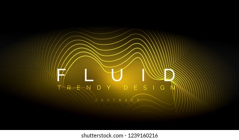 Digital flowing wave particles abstract background, vector smoke effect design