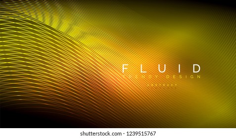 Partículas de onda de flujo digital fondo abstracto, diseño de efecto de humo vectorial