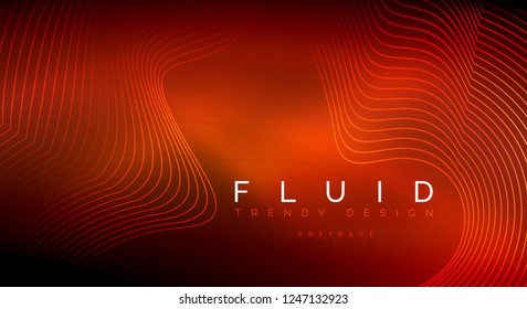 Partículas de onda de flujo digital fondo abstracto, diseño de efecto de humo vectorial