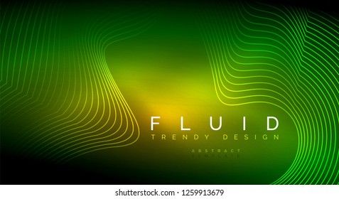 Partículas de onda de flujo digital fondo abstracto, diseño de efecto de humo vectorial