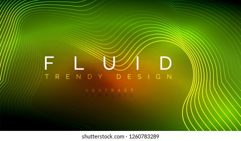 Fundo abstrato de partículas de onda de fluxo digital, projeto de efeito de fumaça de vetor