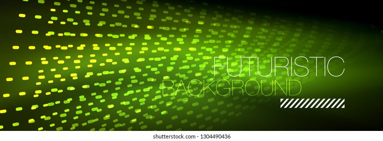 Digital flowing wave particles abstract background, vector smoke effect design. Vector illustration