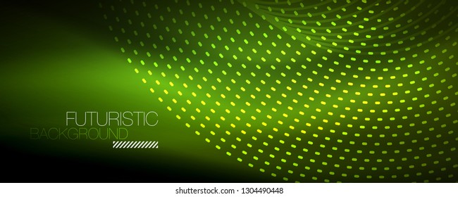 Digital flowing wave particles abstract background, vector smoke effect design. Vector illustration
