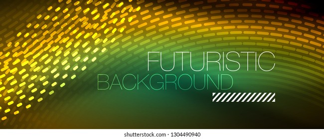 Digital flowing wave particles abstract background, vector smoke effect design. Vector illustration