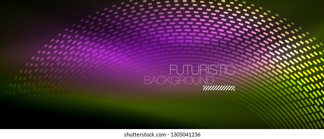 Digital flowing wave particles abstract background, vector smoke effect design. Vector illustration