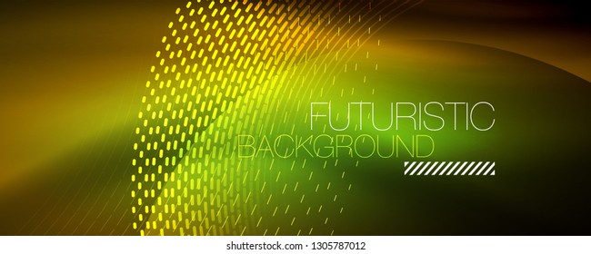 Digital flowing wave particles abstract background, vector smoke effect design. Vector illustration