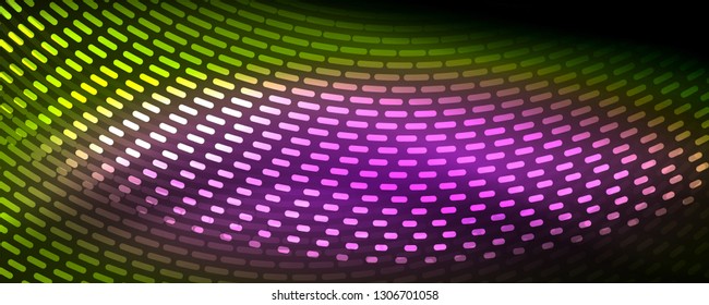 Digital flowing wave particles abstract background, vector smoke effect design. Vector illustration