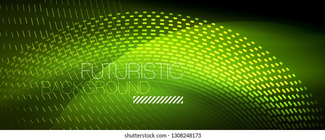 Digital flowing wave particles abstract background, vector smoke effect design. Vector illustration