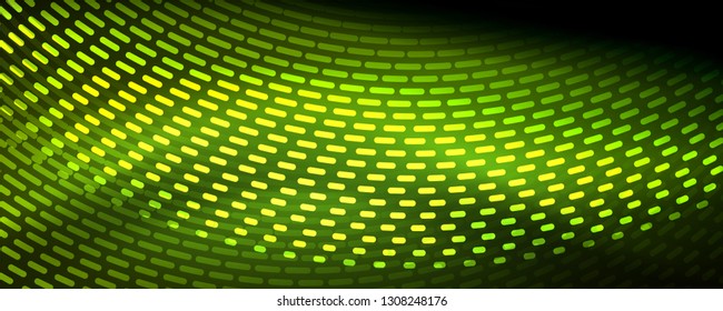 Digital flowing wave particles abstract background, vector smoke effect design. Vector illustration