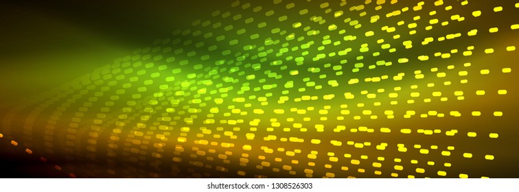 Digital flowing wave particles abstract background, vector smoke effect design. Vector illustration