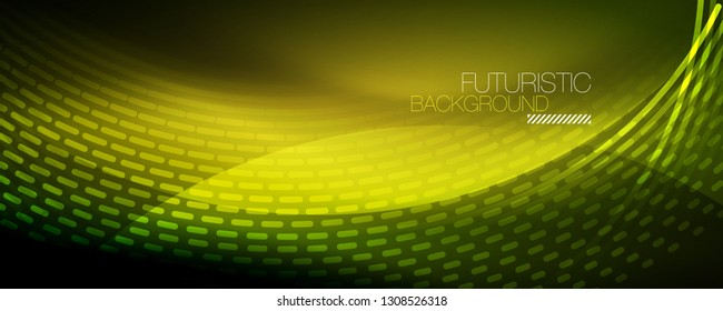 Fundo abstrato de partículas de onda de fluxo digital, projeto de efeito de fumaça de vetor. Ilustração vetorial